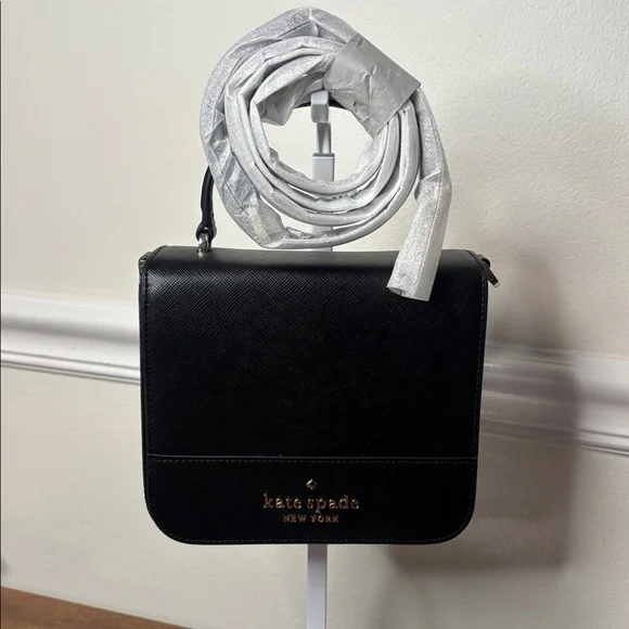 🔥LOW START Kate Spade Staci Square Saffiano Leather crossbody (NEW) - Picture 13 of 14